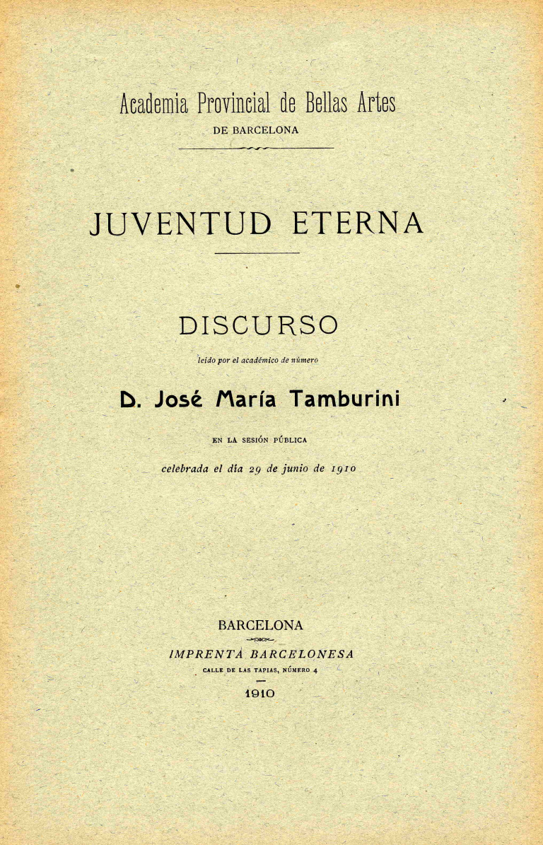 Juventud eterna - Tamburini, José M