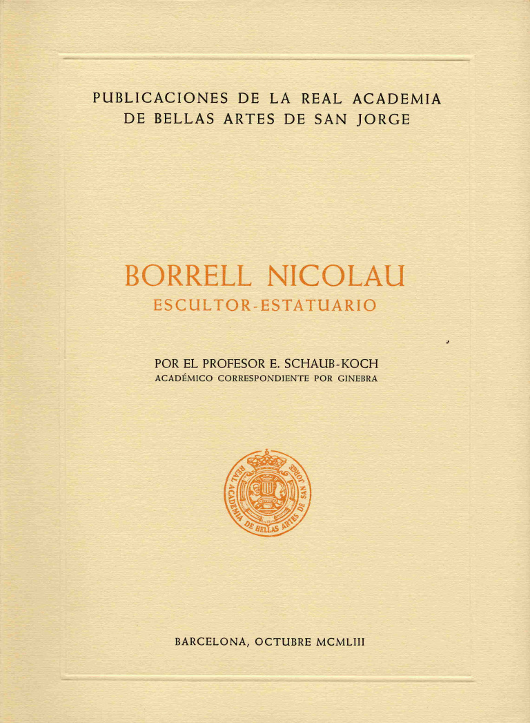 Borrell Nicolau escultor-estatuario - Schaub-Koch, Émile