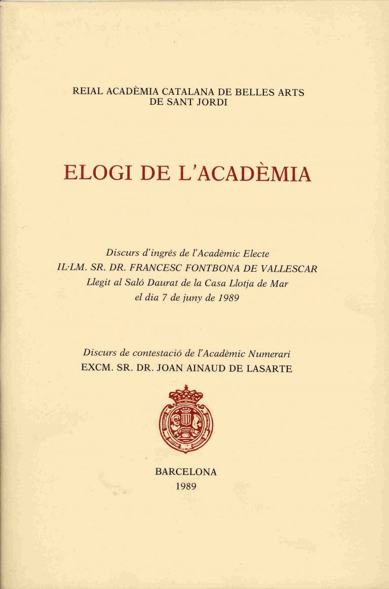 Elogi de l'Acadèmia - Fontbona de Vallescar, Francesc