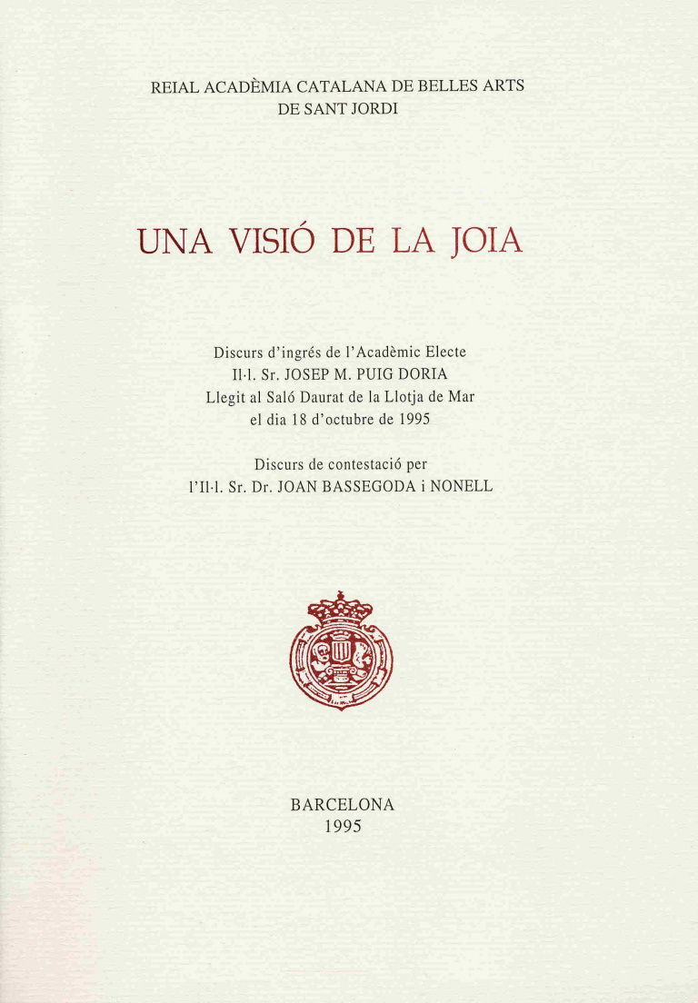 Una visió de la joia - Puig Dòria, Josep