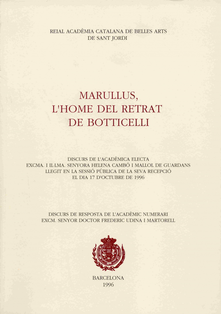 Marullus, l'home del retrat de Botticelli - Cambó i Mallol de Guardans, Helena