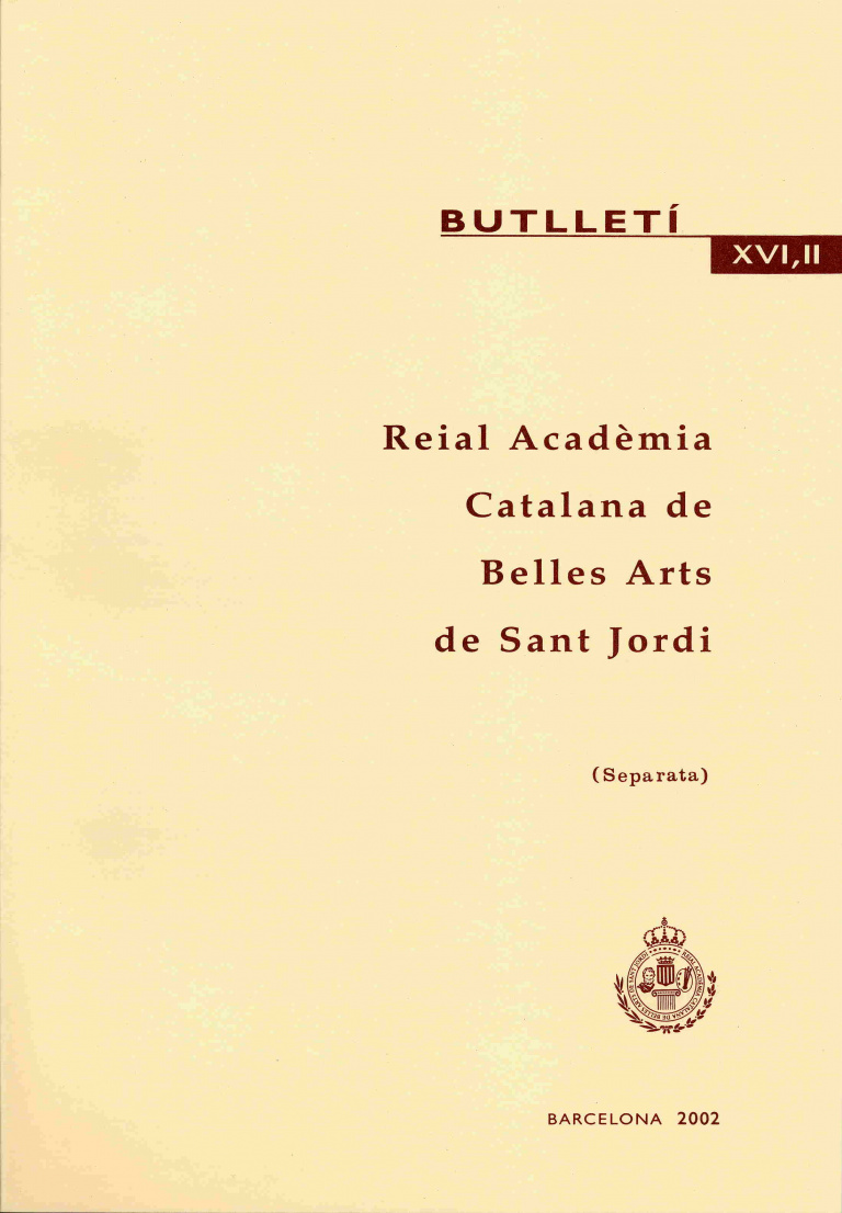 Pere Jordi Bassegoda i Musté - Bassegoda i Nonell, Joan (Separata)