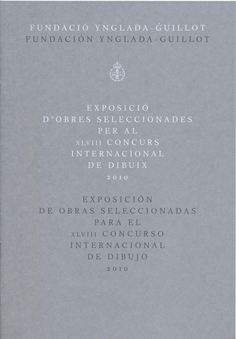 Exposició d'obres seleccionades per al XLVIII concurs internacional de dibuix 2010 (8 pàg., 22,5 cm.)