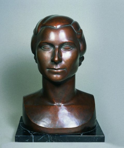 Escultura - Retrat de Montserrat Junyent, esposa de l\'escultor -