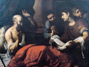 Pintura - Els fills de Jacob presenten al seu pare la túnica de Josep -