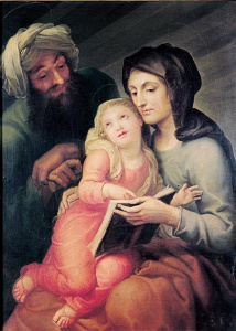 Pintura - Santa Anna, sant Joaquim i la Verge nena -