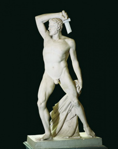 Escultura - Gladiador vencedor -