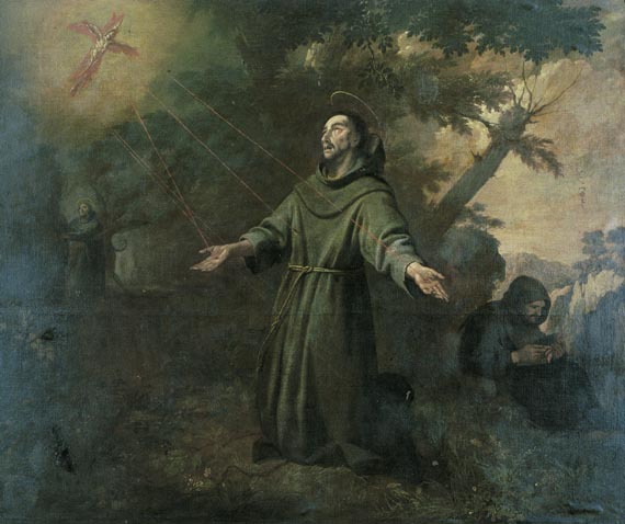 Pintura - Sant Francesc rep els estigmes -