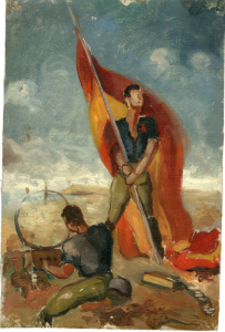 Pintura - Entrada de les tropes “nacionals”a Barcelona -