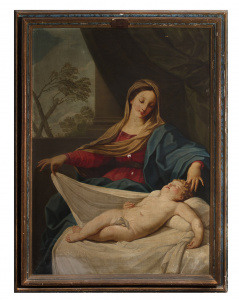Pintura - Còpia de La Mare de Déu i el Nen adormit de Guido Reni -