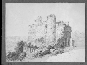 Dibuix - Castell de Montsoriu (Arbúcies) -