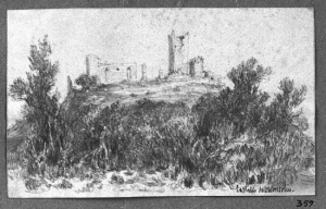 Dibuix - Castell de Montsoriu (Arbúcies) -