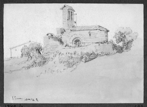 Dibuix - Església parroquial de Sant Joan Samora