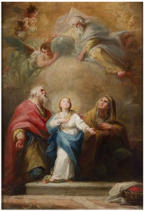 Pintura - La Verge, sant Joaquim i santa Anna -