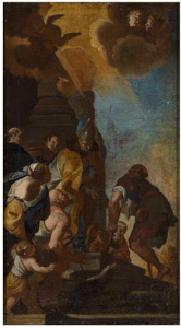 Pintura - Sant Tomàs de Villanueva repartint almoines -
