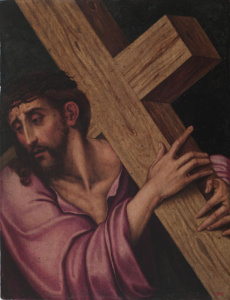 Pintura - Crist amb la Creu al coll -