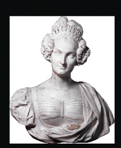 Escultura - Retrat de la reina Maria Cristina -
