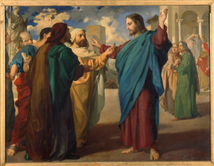 Pintura - El tribut del Cèsar (Evangeli de Sant Mateu: Cap
