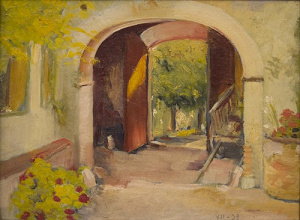 Pintura - Interior d'una masia -