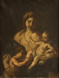 Pintura - La Verge, el nen Jesús i sant Joan -